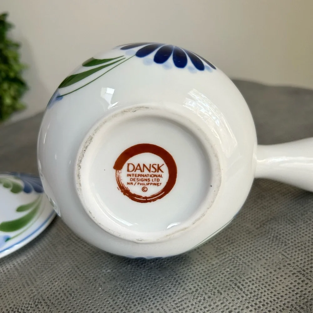Dansk ~ Handpainted Sage Song Individual Casserole Baking Dish with Lid